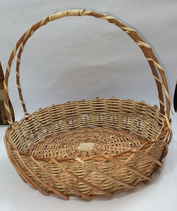 Double handle cane basket uploaded by Rudraksh Handicrafts on 10/9/2020