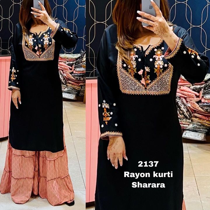 rayon kurti with high material uploaded by business on 2/21/2022