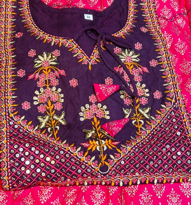 rayon kurti with high material uploaded by clothing on 2/21/2022
