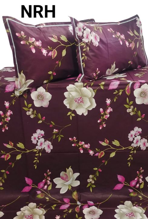 King size cotton bedsheets uploaded by SIMMI INTERNATIONAL on 2/21/2022