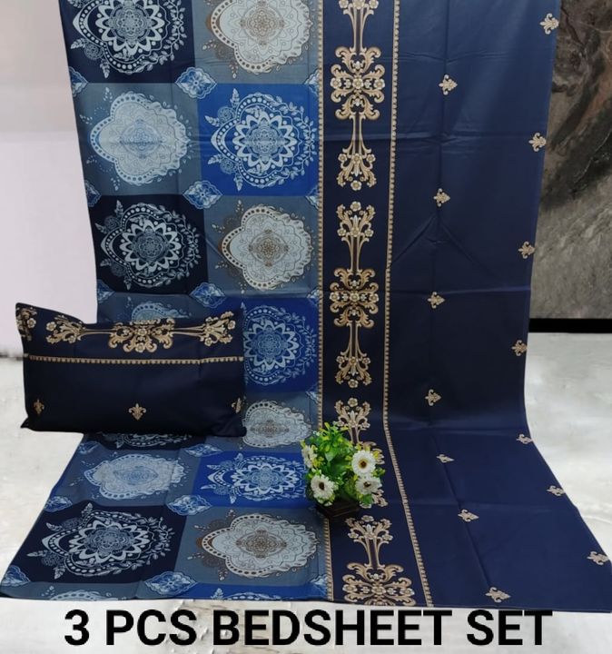 King size cotton bedsheets uploaded by SIMMI INTERNATIONAL on 2/21/2022