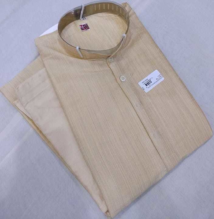 Men's kurta silk with unique look
Unique Chinese kollar 
Kaazpatti neck

Simple and all time favouri uploaded by Lucknowi chikankari on 10/9/2020