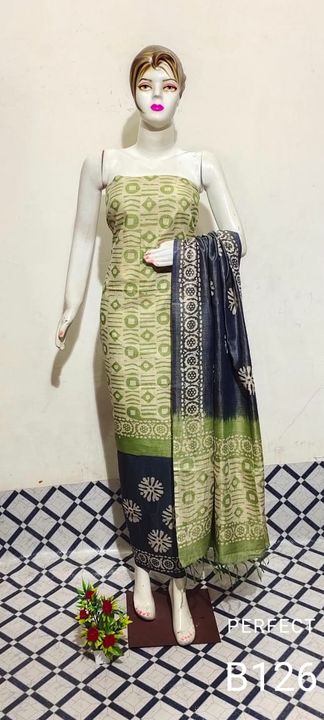 Khadi cotton batik print suit uploaded by business on 2/21/2022