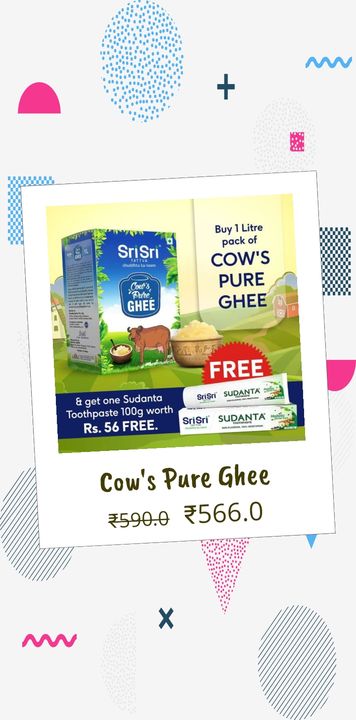 Post image Cow's Pure Ghee https://eudaan1.bikry.com/p/cows-pure-gheei-ltr-100gm-toothpaste-free