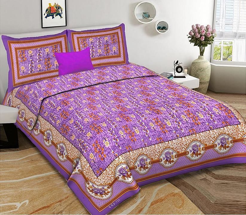 Post image *Bedsheet with 2 pillow cover *
*queen size (93*100)*
Contact _9587305356