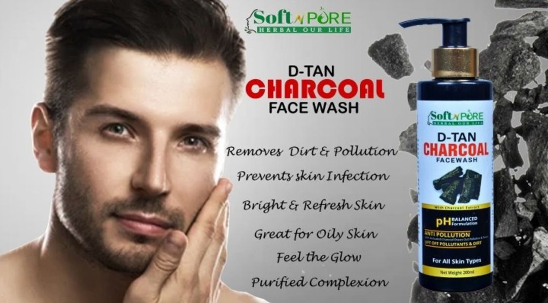 SoftnPure Charcoal face wash uploaded by business on 2/21/2022