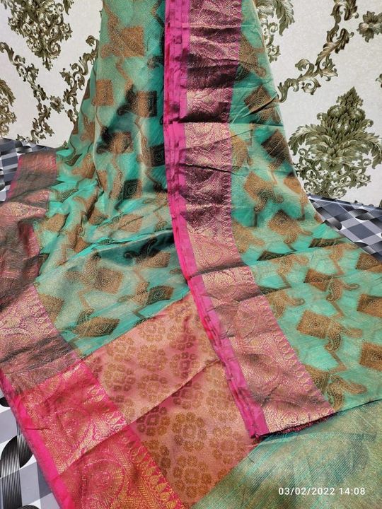 Banarasi Baswada Cotton Silk Saree uploaded by Savera sarees on 2/21/2022