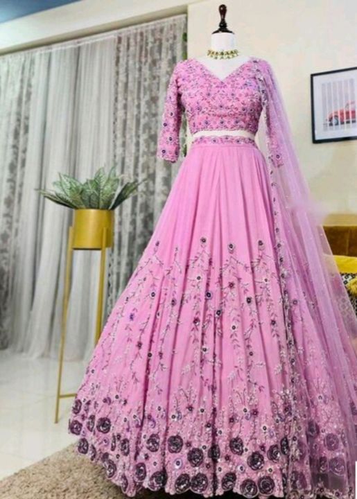 Pink lehenga uploaded by business on 2/21/2022
