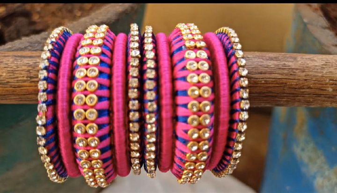 Post image All types of silk thread bangles are available With lowest prices and best product our own manufacturing DM me for more details....