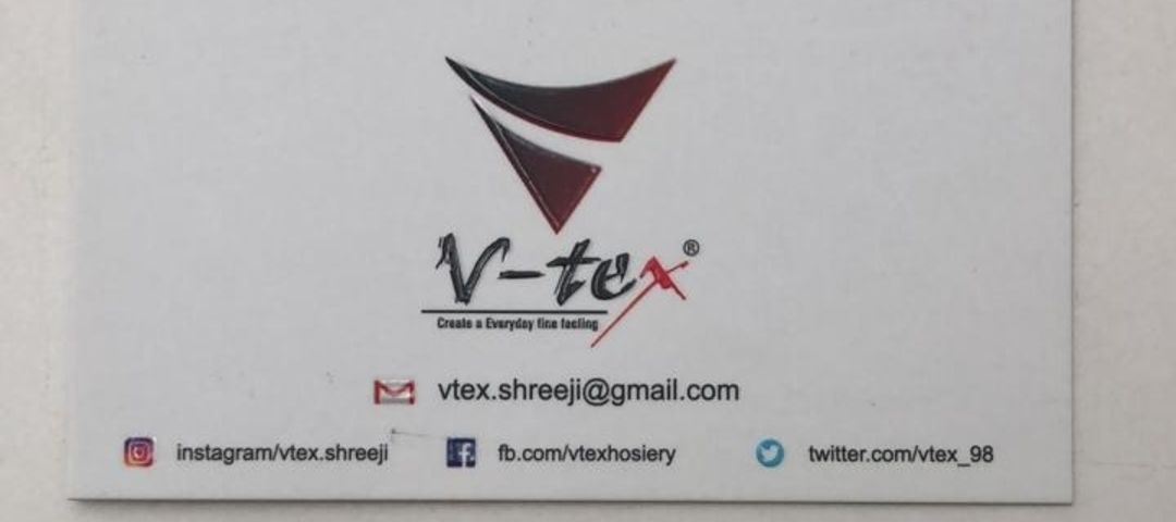 Visiting card store images of Vtex Apparels