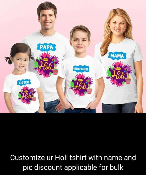 Post image Customize Holi tshirt