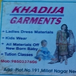 Business logo of KHADIJA GARMENTS