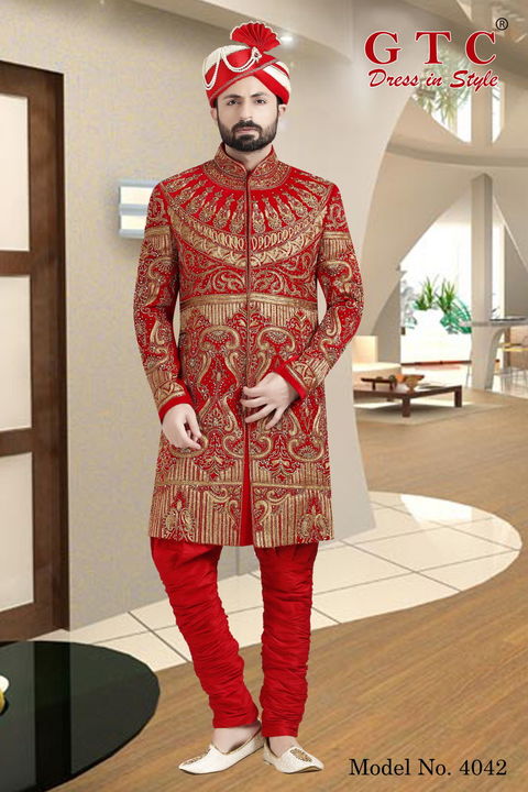 Artistic GTC- Traditional Ethnic Wedding Sherwani uploaded by AMBE COLLECTIONS  on 2/22/2022