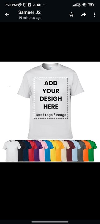 Customize printing t shirt uploaded by business on 2/22/2022