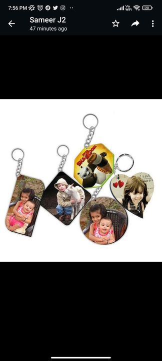 Keychain printing uploaded by business on 2/22/2022