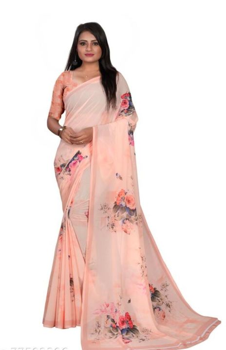 Georgette Saree uploaded by business on 2/22/2022