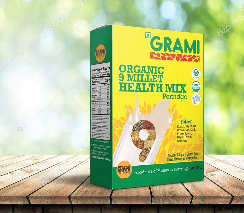 GRAMI ORGANIC 9 MILLET HEALTH MIX PORRIDGE  uploaded by Grami Superfoods on 2/22/2022