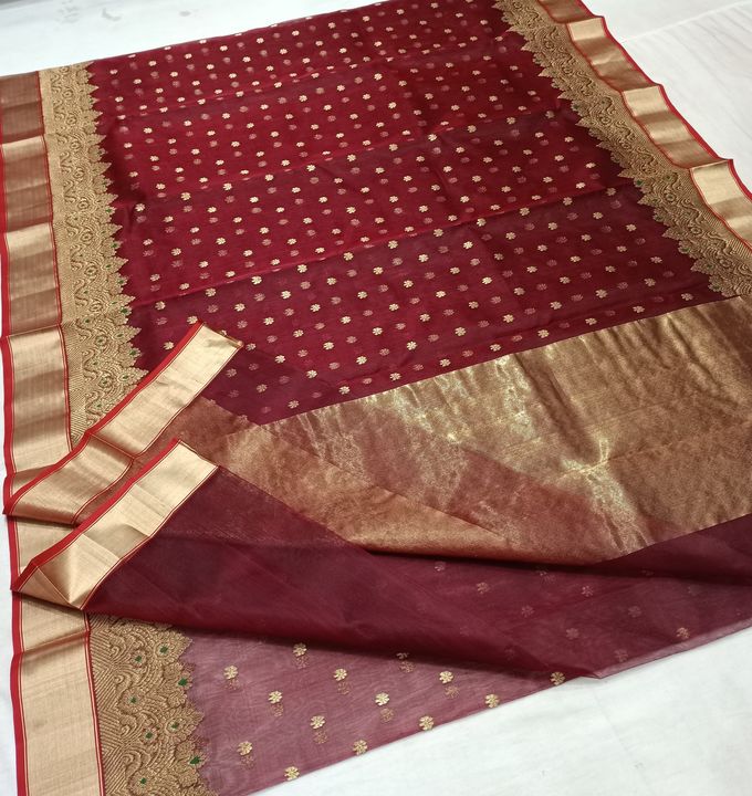 Chanderi silk by silk uploaded by Chanderi Handlooms saree on 2/22/2022