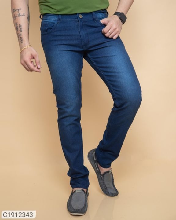 Denim Faded Slim Fit Mens Jeans	  uploaded by GURU SHOPPING HOUSE on 2/22/2022