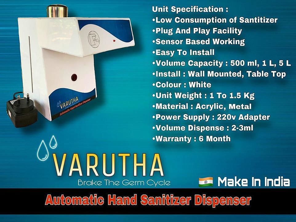 Varutha - Automatic Hand Sanitizer Dispenser uploaded by business on 6/12/2020