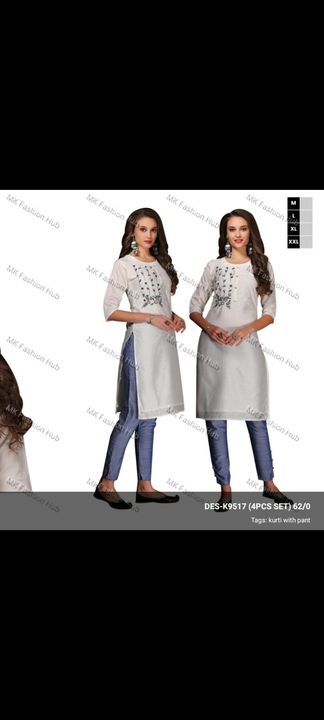 Kurti with pent uploaded by business on 2/23/2022