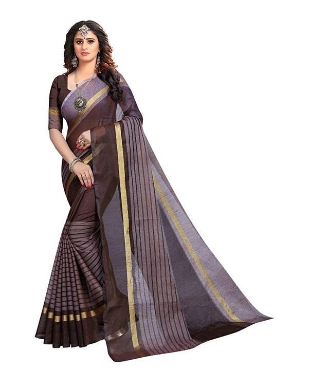 Post image *Catalog: PF-65* 

*For Women's Soft Cotton Saree With Running Blouse Piece* 

 *Fabric:* Pure Soft Cotton 

*BLOUSE ATTACHED WITH SAREE*

*Price - 190/-* Set to Set only