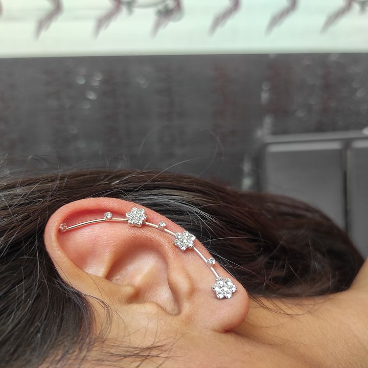 Silver ear cuff uploaded by business on 2/23/2022