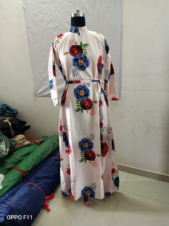 Printed long gown  uploaded by Laxraj Fashion on 2/23/2022