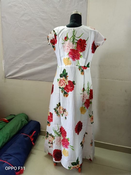 Printed long gown uploaded by business on 2/23/2022