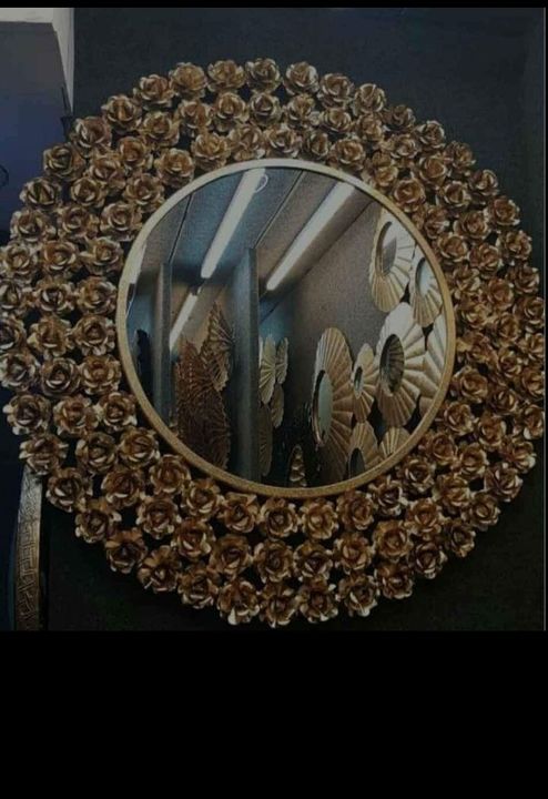 Rose decorative wall mirror uploaded by Royal handicrafts on 2/23/2022