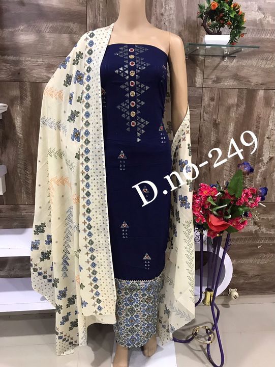 Chanderi Silk Penal Work Top  uploaded by S R FASHION on 2/23/2022