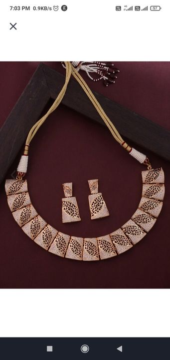 Tistabene rose gold plated jewelry set uploaded by business on 2/23/2022