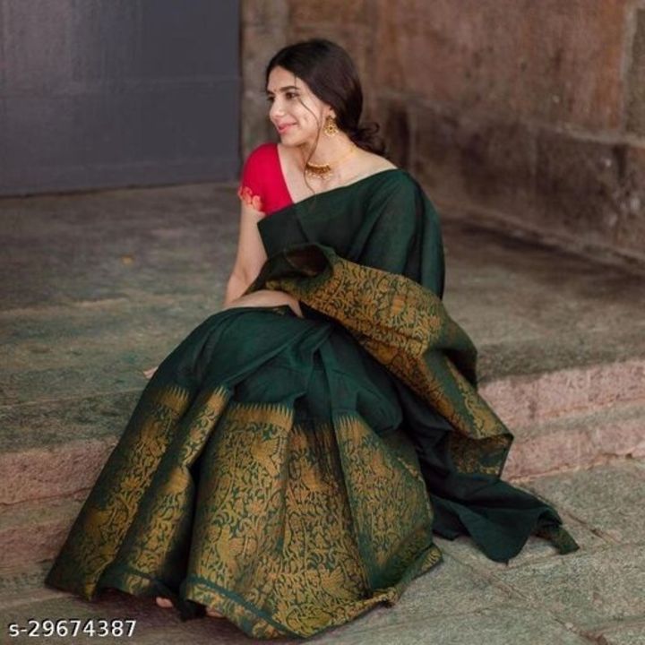 Post image Price in 650 rs. Only   Catalog Name:*Abhisarika Ensemble Sarees*Saree Fabric: Litchi SilkBlouse: Running BlouseBlouse Fabric: Litchi SilkBlouse Pattern: JacquardMultipack: SingleSizes: Free Size (Saree Length Size: 5.5 m, Blouse Length Size: 0.8 m) 
Dispatch: 2-3 DaysEasy Returns Available In Case Of Any Issue*Proof of Safe Delivery! Click to know on Safety Standards of Delivery