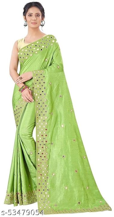 Post image Price in 800 rs. Only   Catalog Name:*Charvi Ensemble Sarees*Saree Fabric: Vichitra SilkBlouse: Running BlouseBlouse Fabric: Vichitra SilkPattern: EmbroideredBlouse Pattern: EmbroideredMultipack: SingleSizes: Free Size (Saree Length Size: 5.5 m, Blouse Length Size: 0.9 m) 
Dispatch: 2-3 DaysEasy Returns Available In Case Of Any Issue*Proof of Safe Delivery! Click to know on Safety Standards of Delivery Partners- https://ltl.sh/y_nZrAV3
