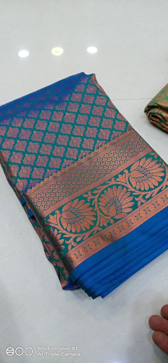 C*P powerloom art silk uploaded by Laxmi sarees on 2/23/2022