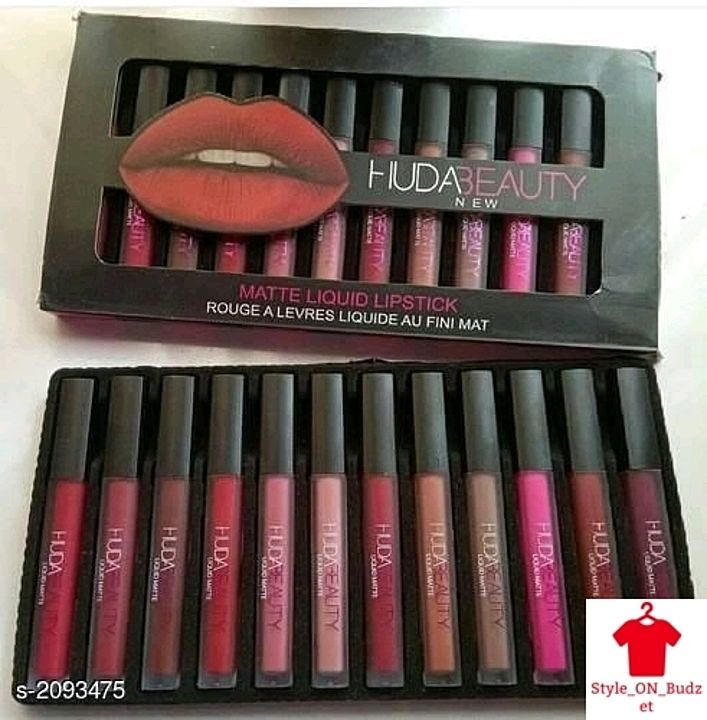 Huda lipstick pack of 12 uploaded by business on 10/10/2020