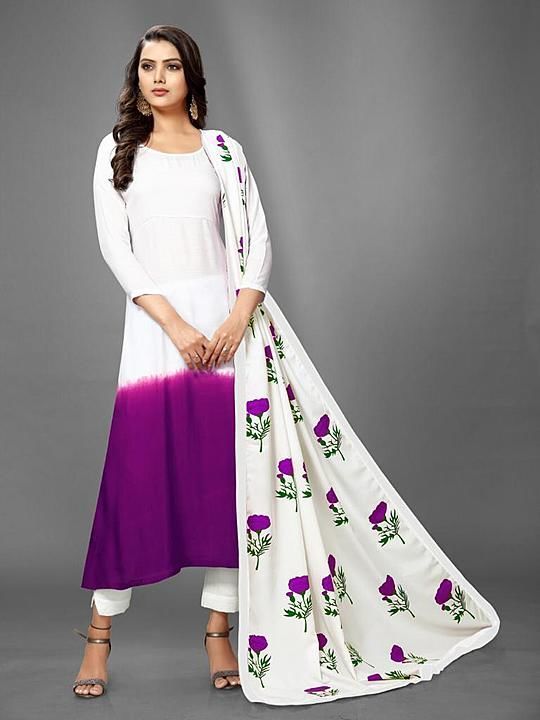 Post image Product Name:RUTBAKHAN 18 
Product Code:#GS53 
Rs. 830

 Fabric Description :
🧥Top : Heavy Riyon Cotton (Length : 46+)
👖Pent : Cotton (Ankle Length)
🧣Duppata Fabric :-Russion silk Print WITH 4 SIDE Lace  
💃 Style : Duppata Kurti
 🧣 Stiched : fulley stiched
  ⚖Weight : 700g
📐 Size :  L ( 40 ),  XL ( 42 ),  XXL ( 44 )  
🤳 Book Now
Ready to Dispatch ✈
Be Happy With Quality.
💯 King off Quality