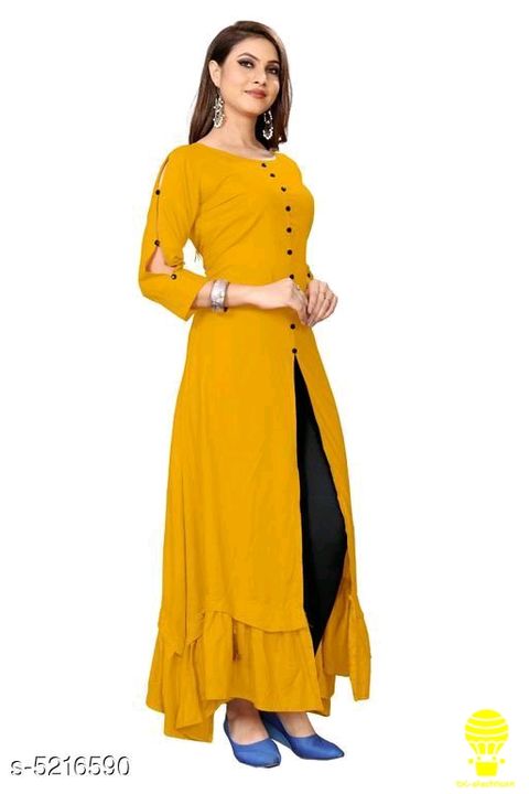 Diva Refined Women Gown
Fabric: Heavy Rayon
Sleeve Length: Three-Quarter Sleeves
Pattern: Solid
Mult uploaded by business on 2/24/2022