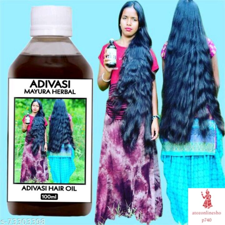 Post image Adivasi Mayura Herbal adivasi neelambari hair oil 100mlRs 200Multipack: 1Flavour: BhringrajAdivasi Neelambari Herbal Hair Oil is basically made by pure Adivasi ayurvedic herbs which effectively prevent the hairs fall and help to grow long hairs with no side effect . ? This Hair Oil is used for Hair Problems like Hair Loss Dandruff Hair Growth Gray Hair New Hair Alopecia Dry Hair Spit Ends Dull Hair Frizzy Hair Use this Oil 2 to 3 times in a week . ? Used to make your Hair and to control Dandruff Apply the oil 2 to 3 times in a week Before Bath to stop the Dandruff And Healthy long Hair ? IT'S CONTAINS 108 type of Herbs , Dashwala , Loliswala , Soapnut , Bahrami , Kasthuri oil , Amla , Aloe Vera , Kadupatti , Mentha , Lavanchy , Olive , Rosemary , Pure Grape Seed , Castor , Jojoba , Coconut , Sesame , Lavender , Red Onion &amp; Small Onion , Curry Leaves &amp; Roots , Hibiscus , Tea tree , Clary Sage , Thyme , Lemongrass , Cedarwood , Roman Chamomile , Geranium , etc.