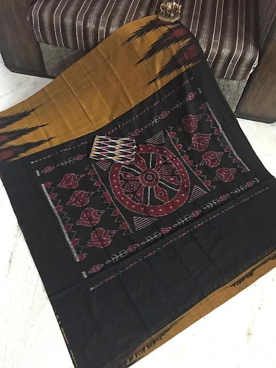 Temple border pure cotten Saree uploaded by Bagmee Textile on 10/10/2020