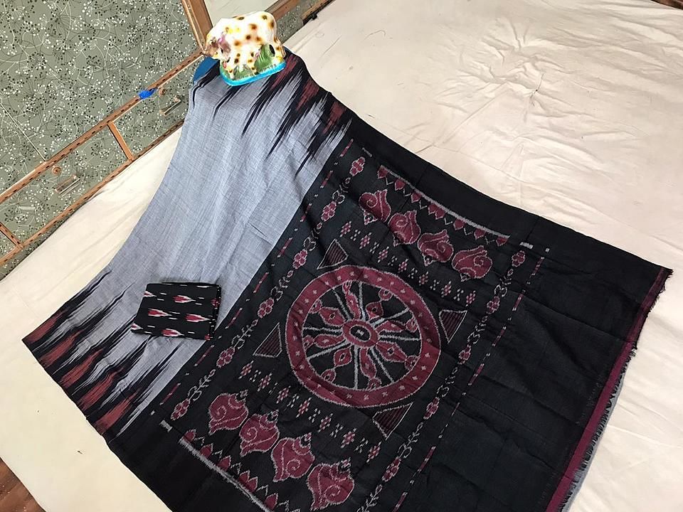 Temple border pure cotten Saree uploaded by Bagmee Textile on 10/10/2020