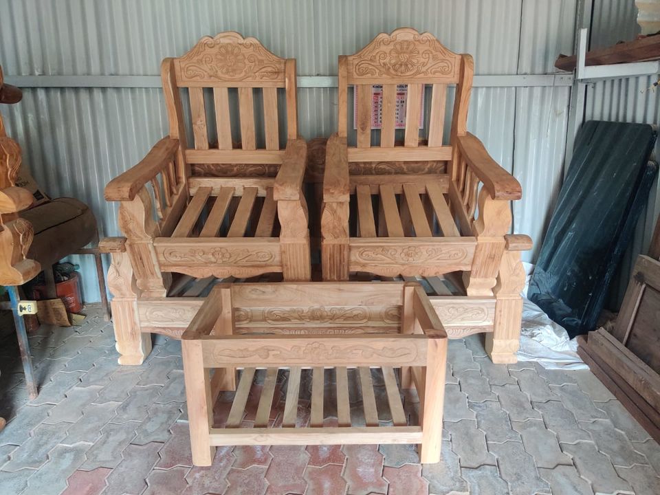 Pure teek wood sofa set uploaded by K brothars enterprices on 2/24/2022
