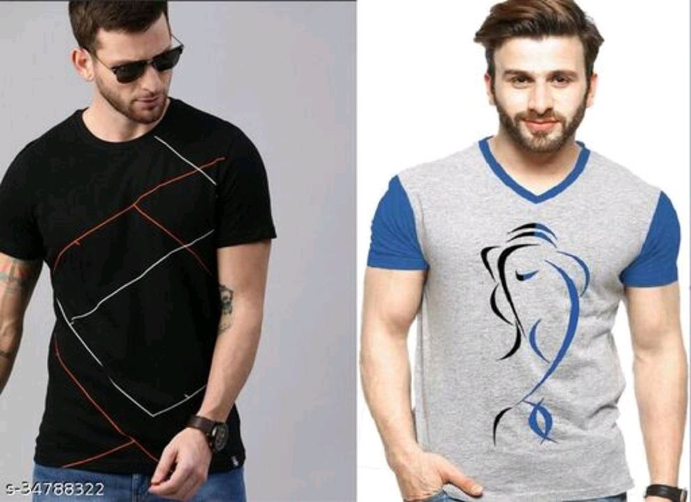 Pack of 2 Stylish Retro Men Tshirts uploaded by business on 2/24/2022