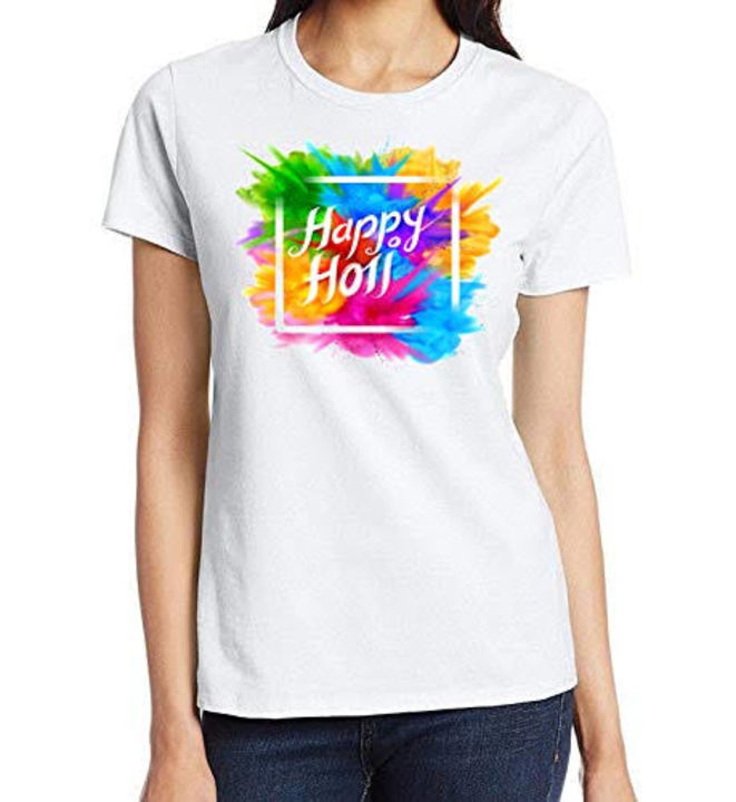 Post image Mujhe Tapvill'S Holi festival T-shirt only 65 rs polyster fabric minimum 50pis purchase  ki 50 pieces chahiye.
