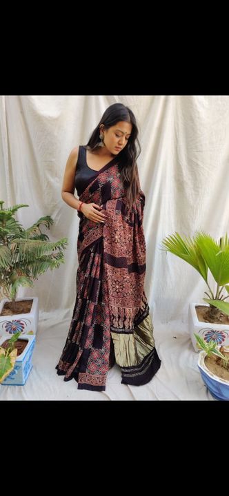 Balok hand print sari uploaded by New fashon kuchi handigraft on 2/24/2022