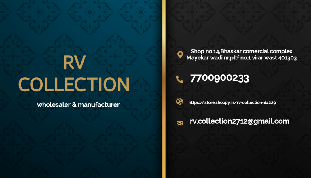 Visiting card store images of RV COLLECTION