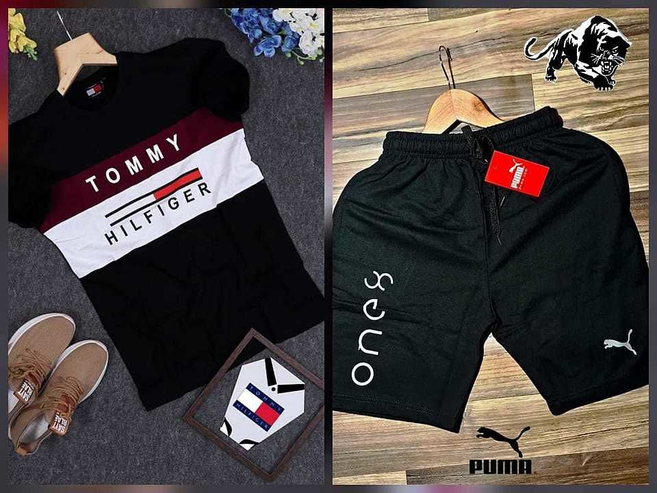 Post image *branded combo*
*T-shirt+shorts*

Brand - *tommy hilfiger👕*                                             
                       
Shorts brand = *Puma 🩳*

Style - Men's Round neke  T - Shirt + shorts

Fabric - 100% Cotton single jersey bio washed

GSM - 190 

Color -    as per image 

T shirt Size -  M , L , XL ,xxl

SHORTS size 
m = 30-32 (w) 
L  = 33-34 (w) 
Xl = 34-36 (w)
-   
T shirt price =300 rs

T shirt + shorts(combo price) =  *600+ship*

Ship 
gujrat =1 combo=40 rs
other 
1 combo =70 rs
2 combo =120 rs 


Moq -     1 combo 

*bulk quantity also available*

🔸All Goods are in single pcs packed   

Note 

👉 High Quality Pant  

🔸 All are discharge print 

 👉👉Ready for Delivery