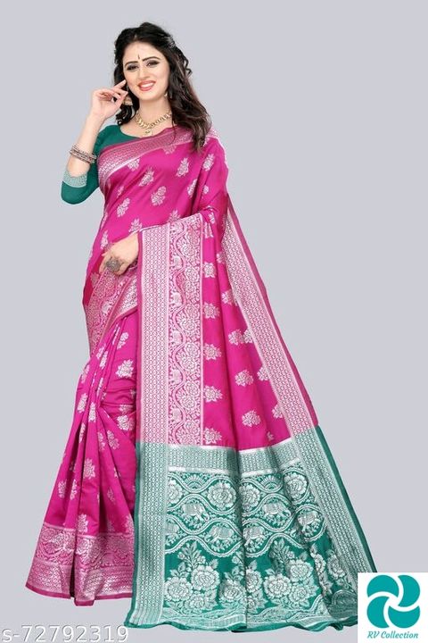 Jivika Ensemble Sarees uploaded by RV Collection on 2/25/2022