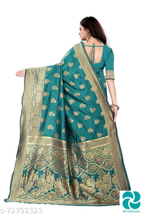 Jivika Ensemble Sarees uploaded by RV Collection on 2/25/2022
