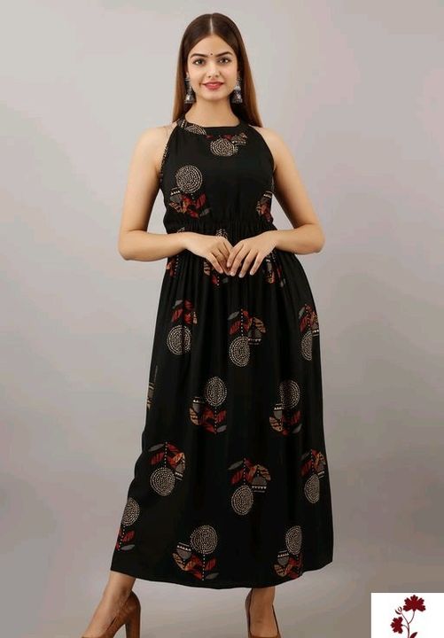 Post image Catalog Name:*Classy Sensational Women Gowns*Fabric: RayonSleeve Length: SleevelessPattern: PrintedMultipack: 1Sizes:S (Bust Size: 36 in, Length Size: 50 in, Waist Size: 34 in, Hip Size: 36 in) M (Bust Size: 38 in, Length Size: 50 in, Waist Size: 36 in, Hip Size: 38 in) L (Bust Size: 40 in, Length Size: 50 in, Waist Size: 38 in, Hip Size: 40 in) XL (Bust Size: 42 in, Length Size: 50 in, Waist Size: 40 in, Hip Size: 42 in) XXL (Bust Size: 44 in, Length Size: 50 in, Waist Size: 42 in, Hip Size: 44 in) 
Easy Returns Available In Case Of Any Issue